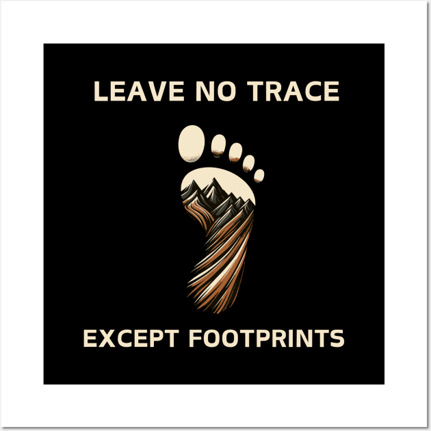 Wild Heart, Gentle Footprints: Leave No Trace Wall Art by Teeport